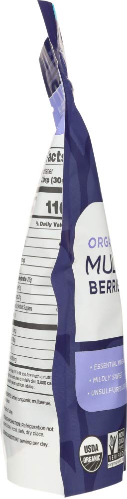 Organic Sun-Dried White Mulberries 8 oz Pack of 3 R5164