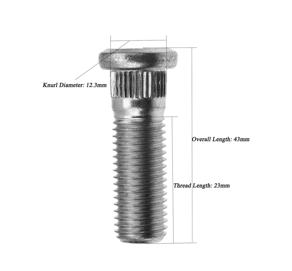 M12x1.5 43mm Wheel Studs I772
