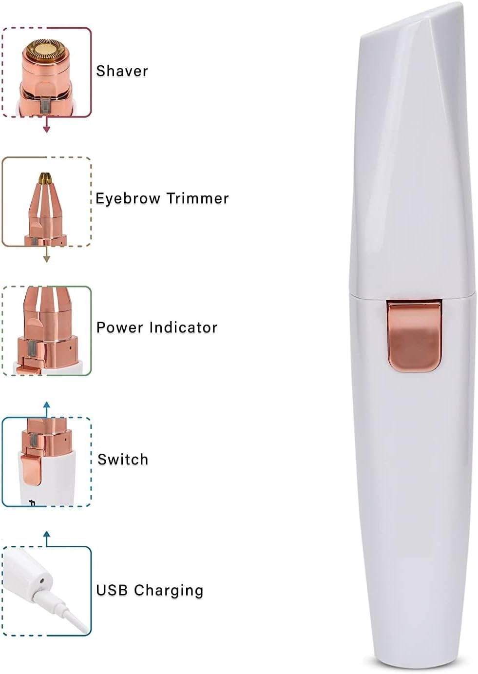 2 in 1 Rechargeable Eyebrow Trimmer U78604