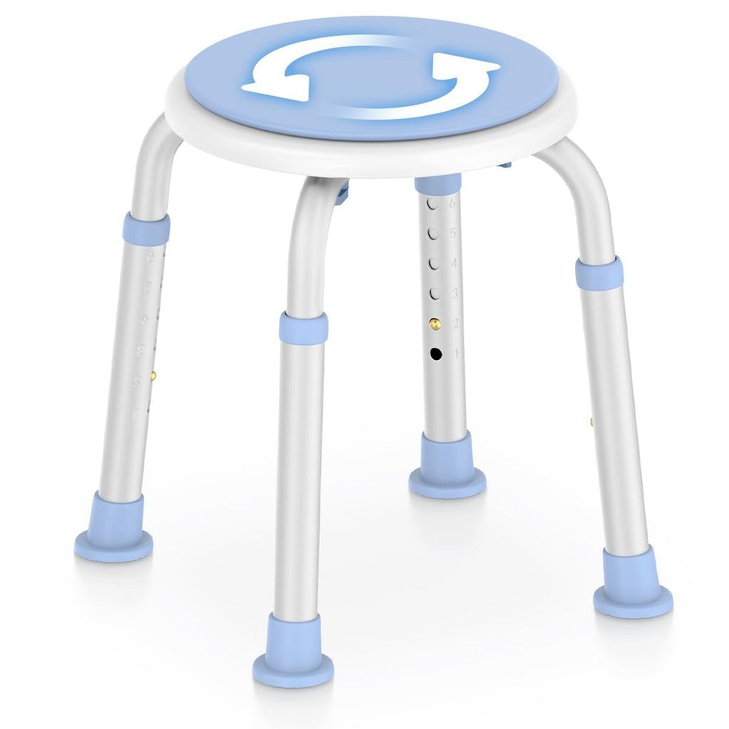 360 Rotating Swivel Shower Seat with Anti-Slip Rubber Tips Y5689