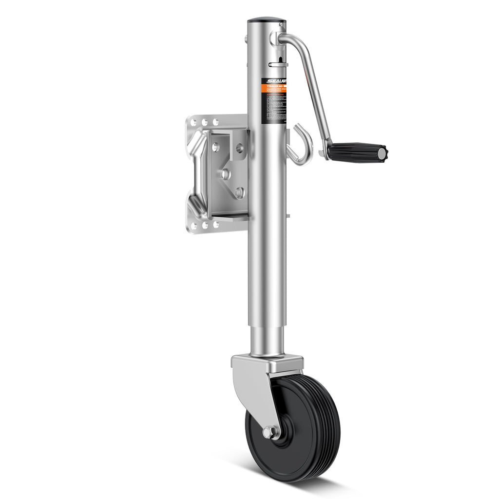 1200 lbs Galvanized Steel Trailer Jack with Wheel A725189