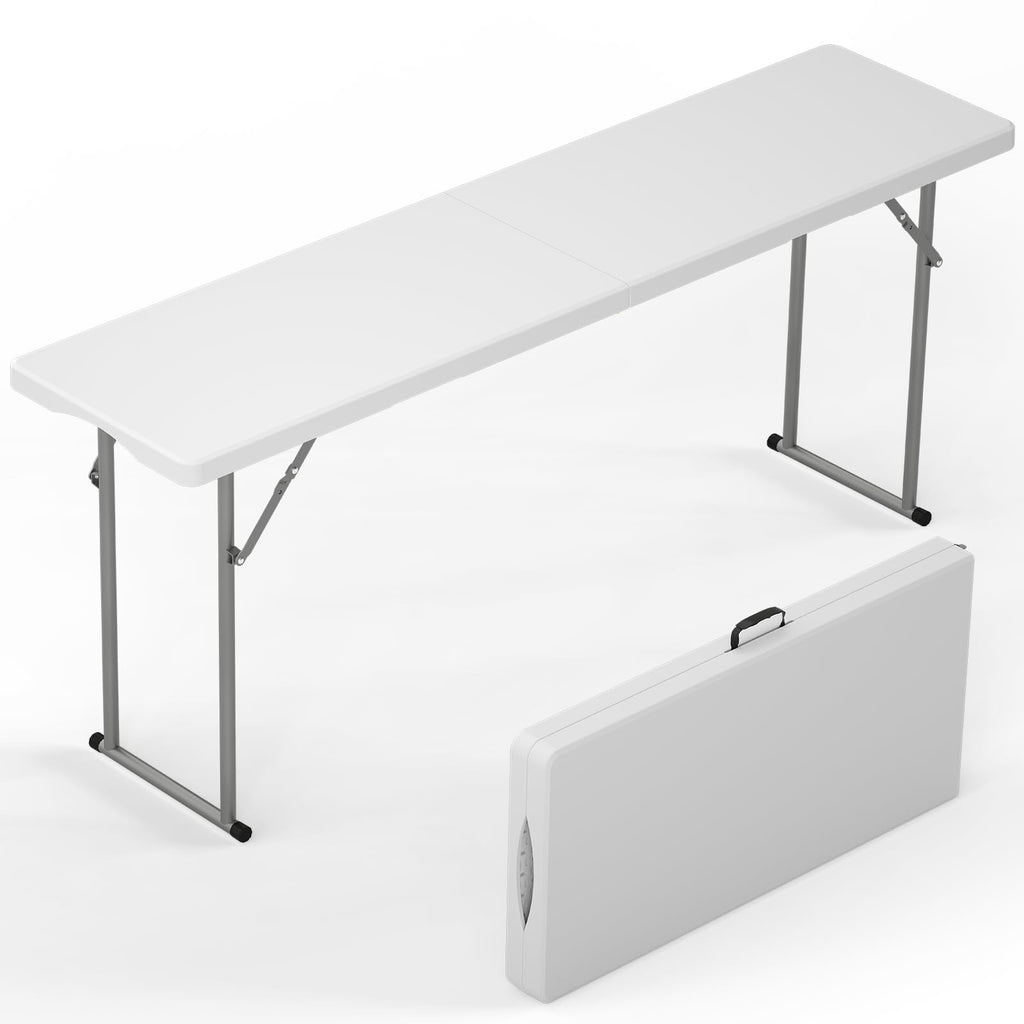 6 ft Narrow Folding Table with Handle & Safety Locks P146