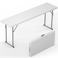 6 ft Narrow Folding Table with Handle & Safety Locks P146