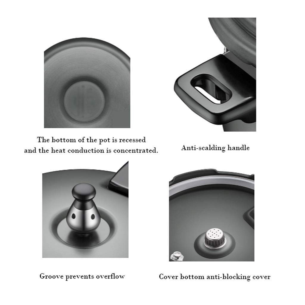 Black 3L Stainless Steel Pressure Cooker D2909