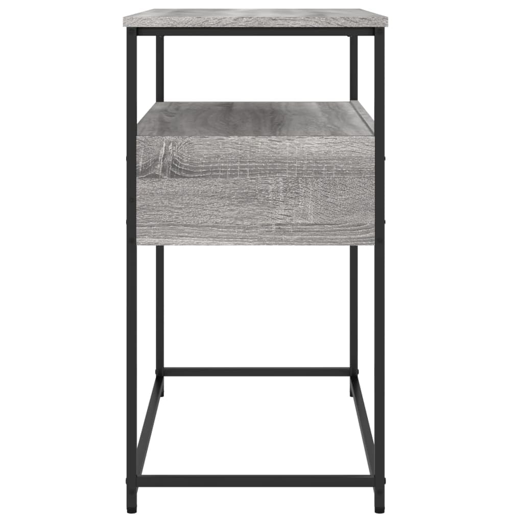 Brown Oak Look Console Table with 2 Drawers and 1 Shelf I558651