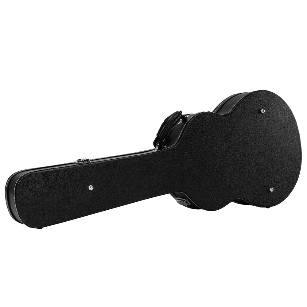Portable Electric Guitar Hard Case, PU Leather, Black H2688