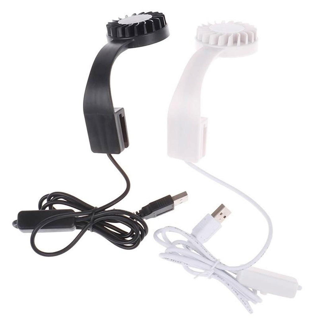 White USB Charging Clip-Type Mini Aquarium Light X640971