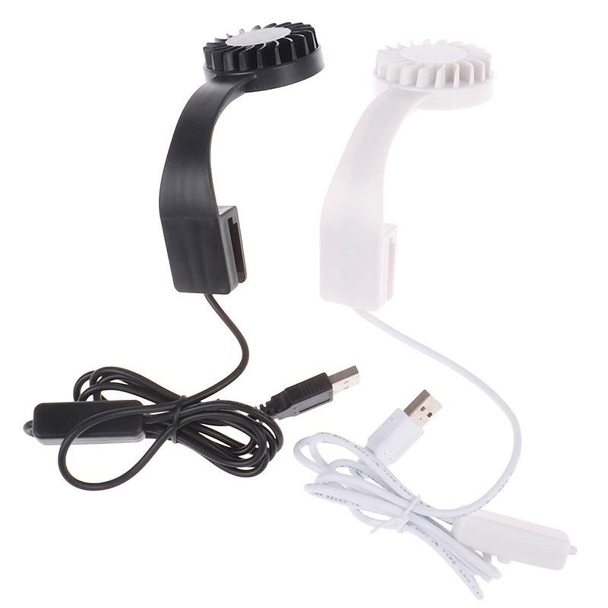 White USB Charging Clip-Type Mini Aquarium Light X640971