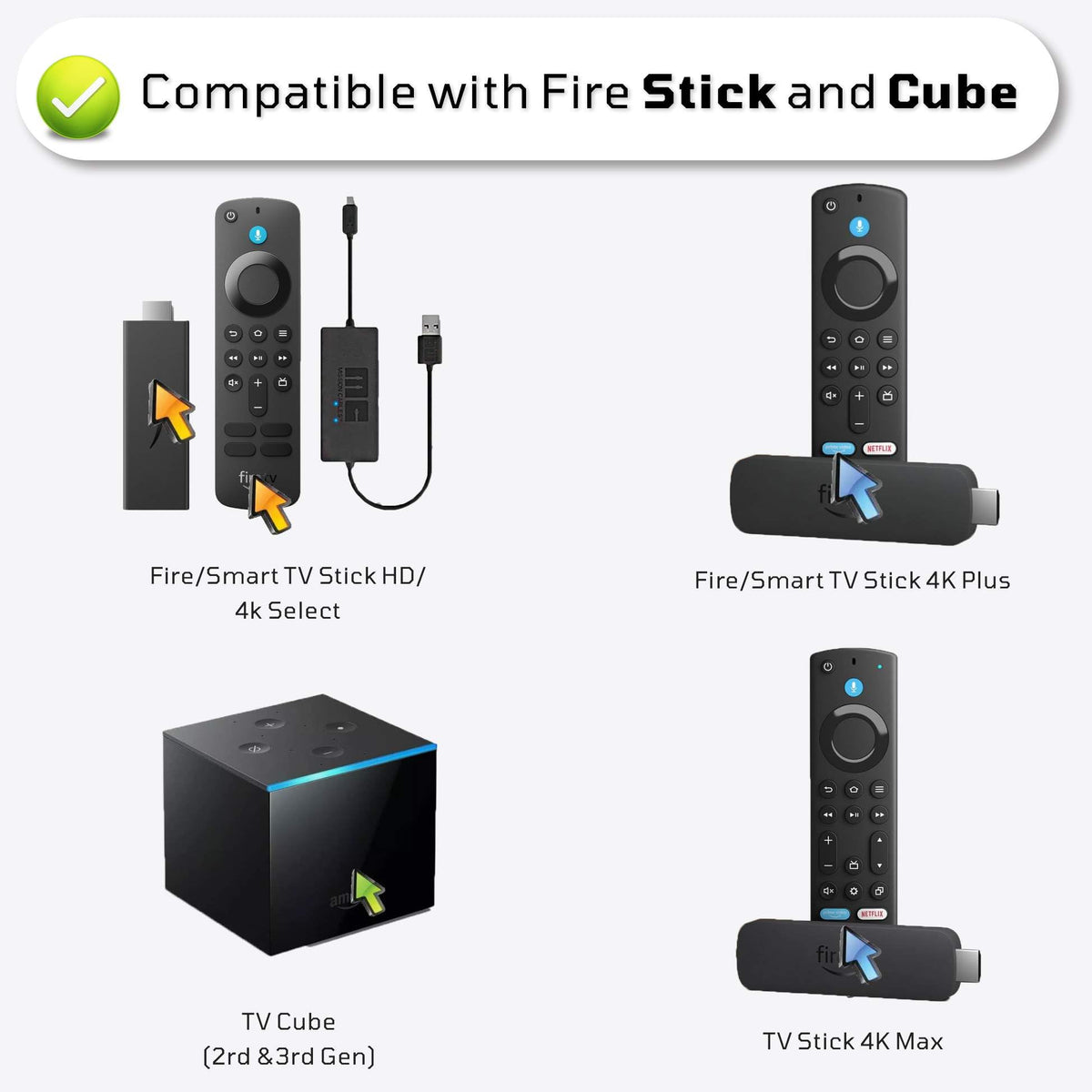 Replacement Remote for Fire TV Stick C386