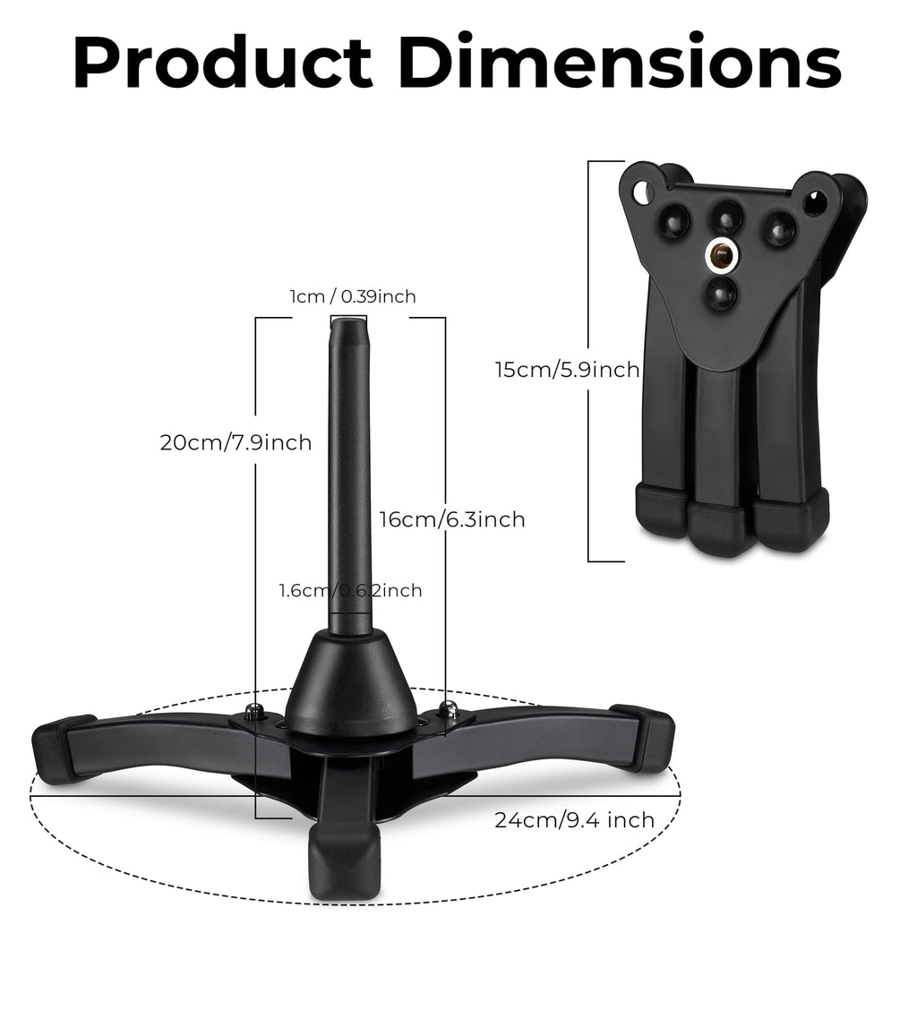 Portable Foldable Flute Stand with Bag M370