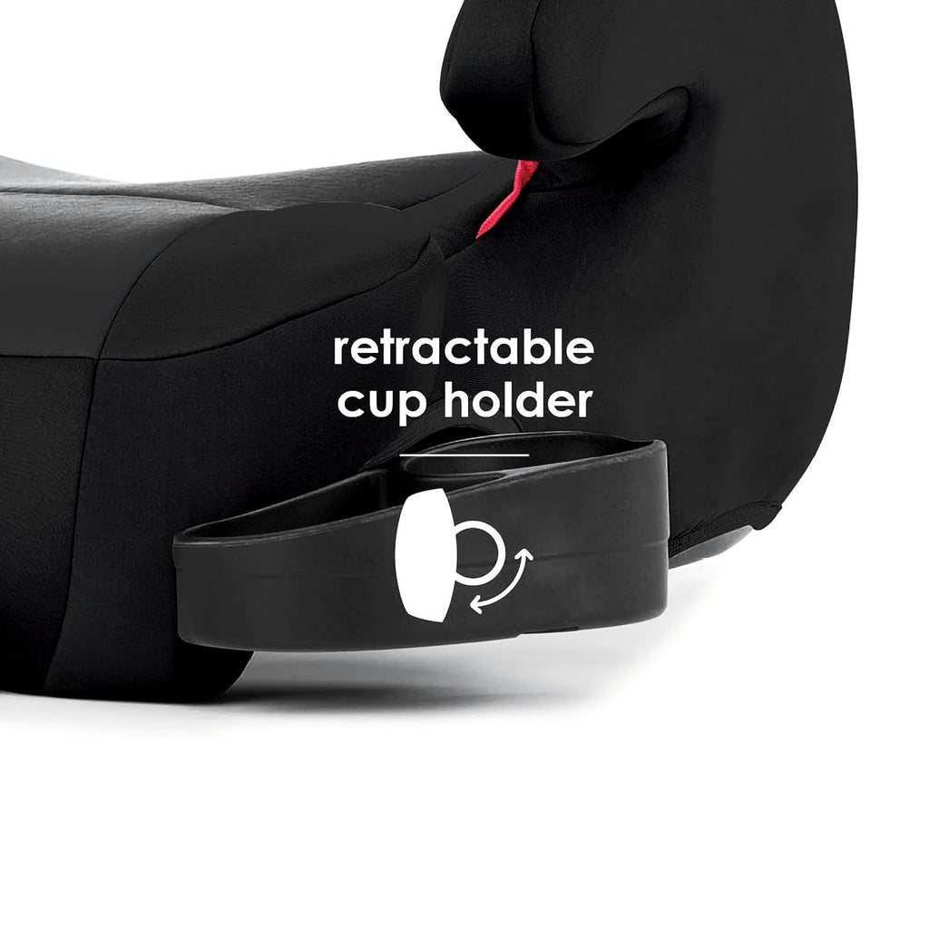 Black Backless Belt-Positioning Booster Car Seat D563