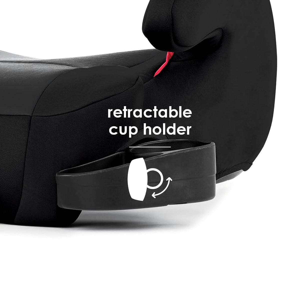 Black Backless Belt-Positioning Booster Car Seat D563
