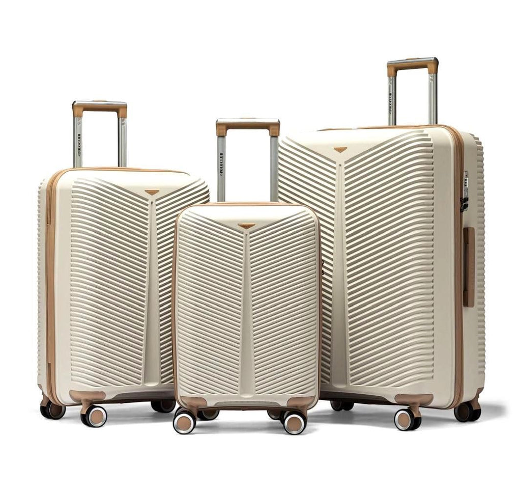 3 Piece Hardside Polypropylene Luggage Set with TSA Lock Q11420