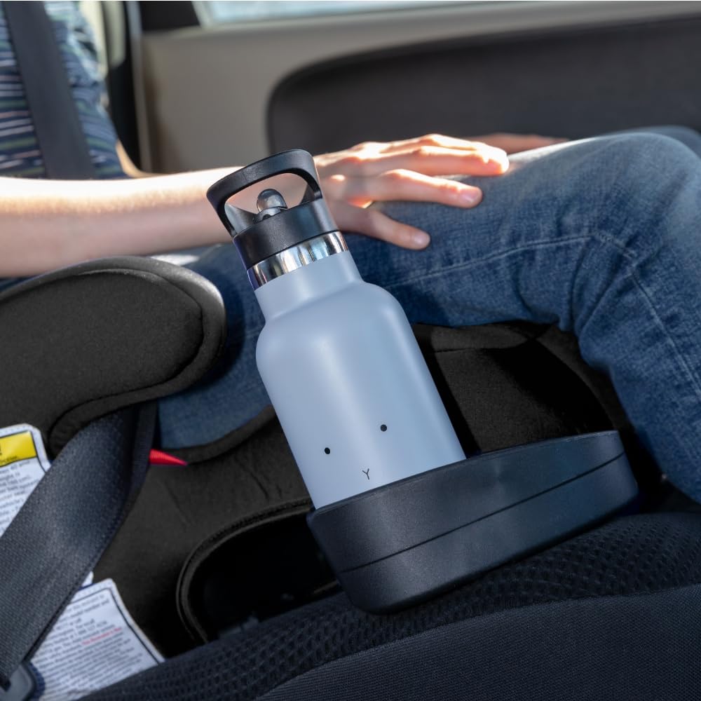Black Backless Belt-Positioning Booster Car Seat D563