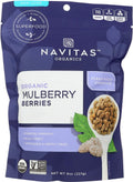 Organic Sun-Dried White Mulberries 8 oz Pack of 3 R5164