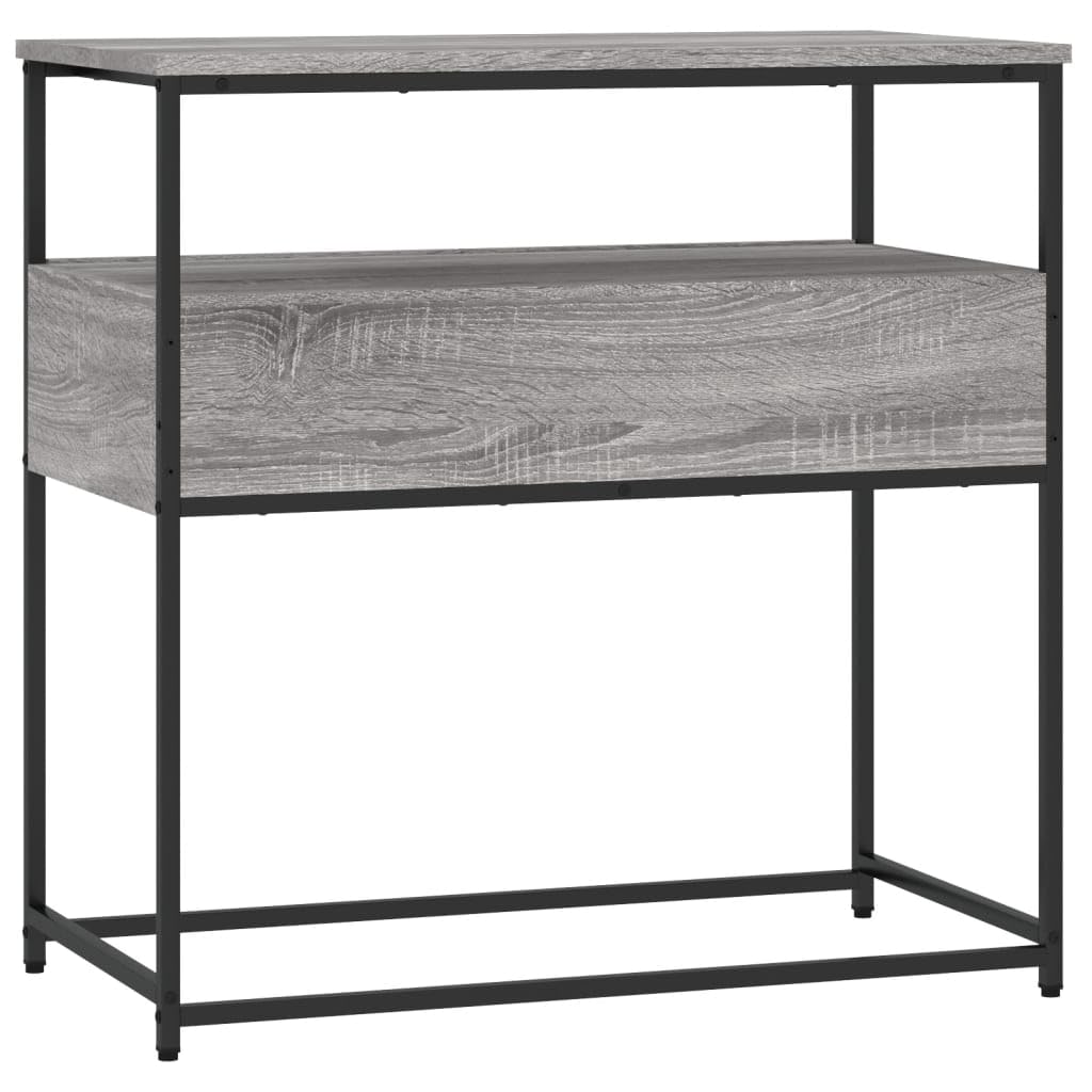 Brown Oak Look Console Table with 2 Drawers and 1 Shelf I558651