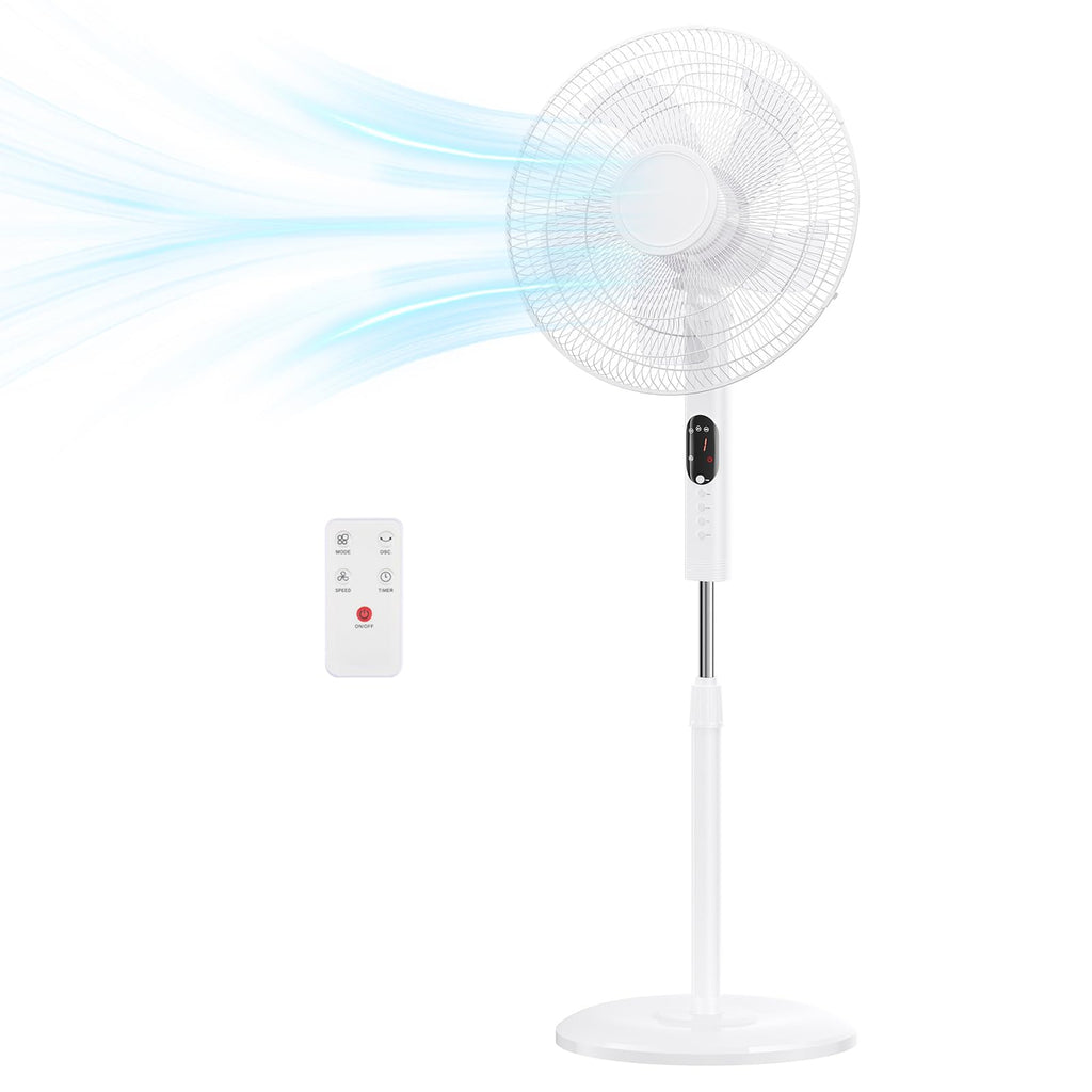 17" Oscillating Pedestal Fan with Remote T4307