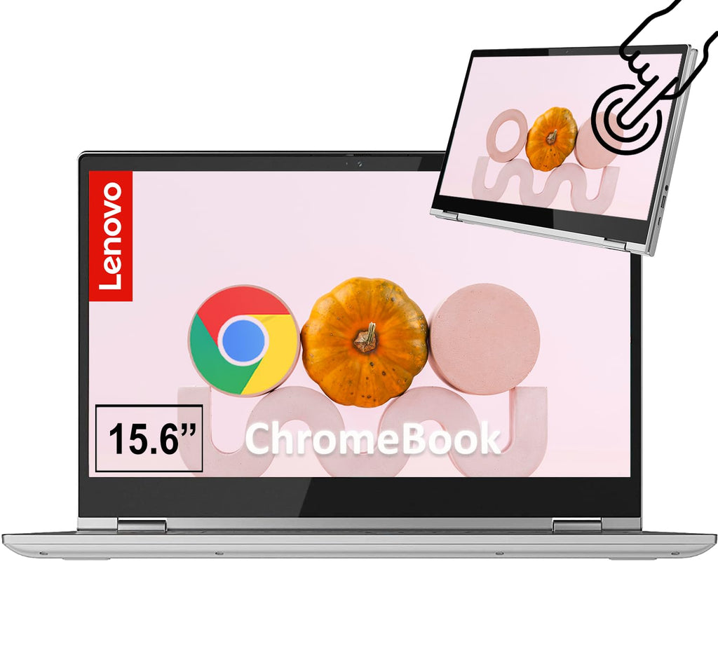 15.6" FHD Touchscreen 2-in-1 Chromebook Laptop, Intel i3, 4GB RAM, 64GB, Grey Z973