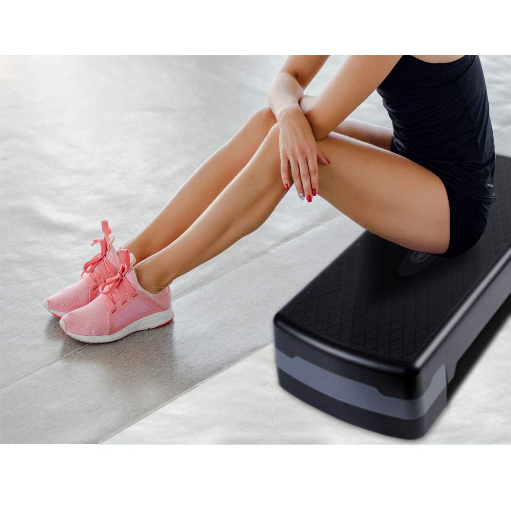 Compact Portable Aerobic Step Platform with Adjustable Height U73770
