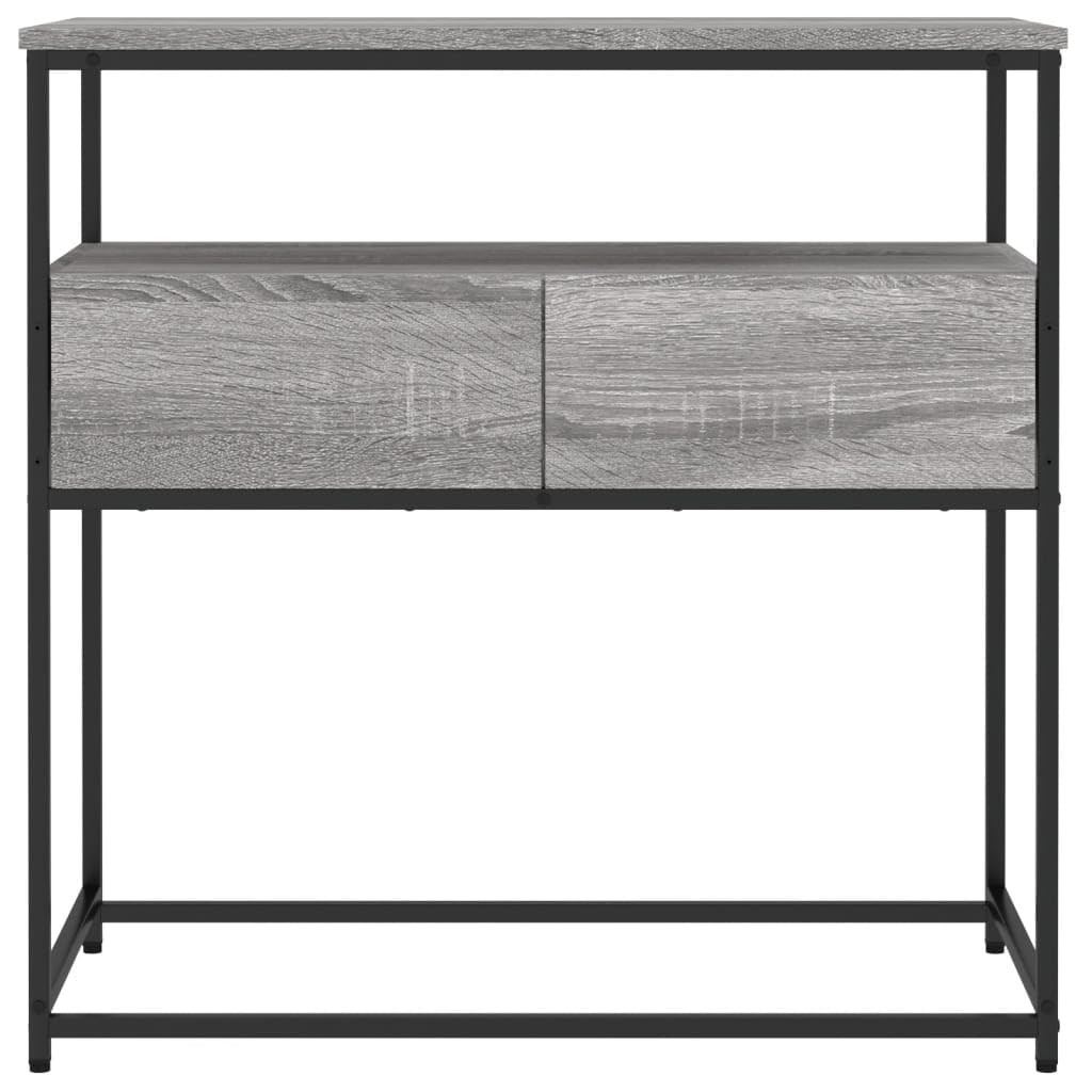Brown Oak Look Console Table with 2 Drawers and 1 Shelf I558651