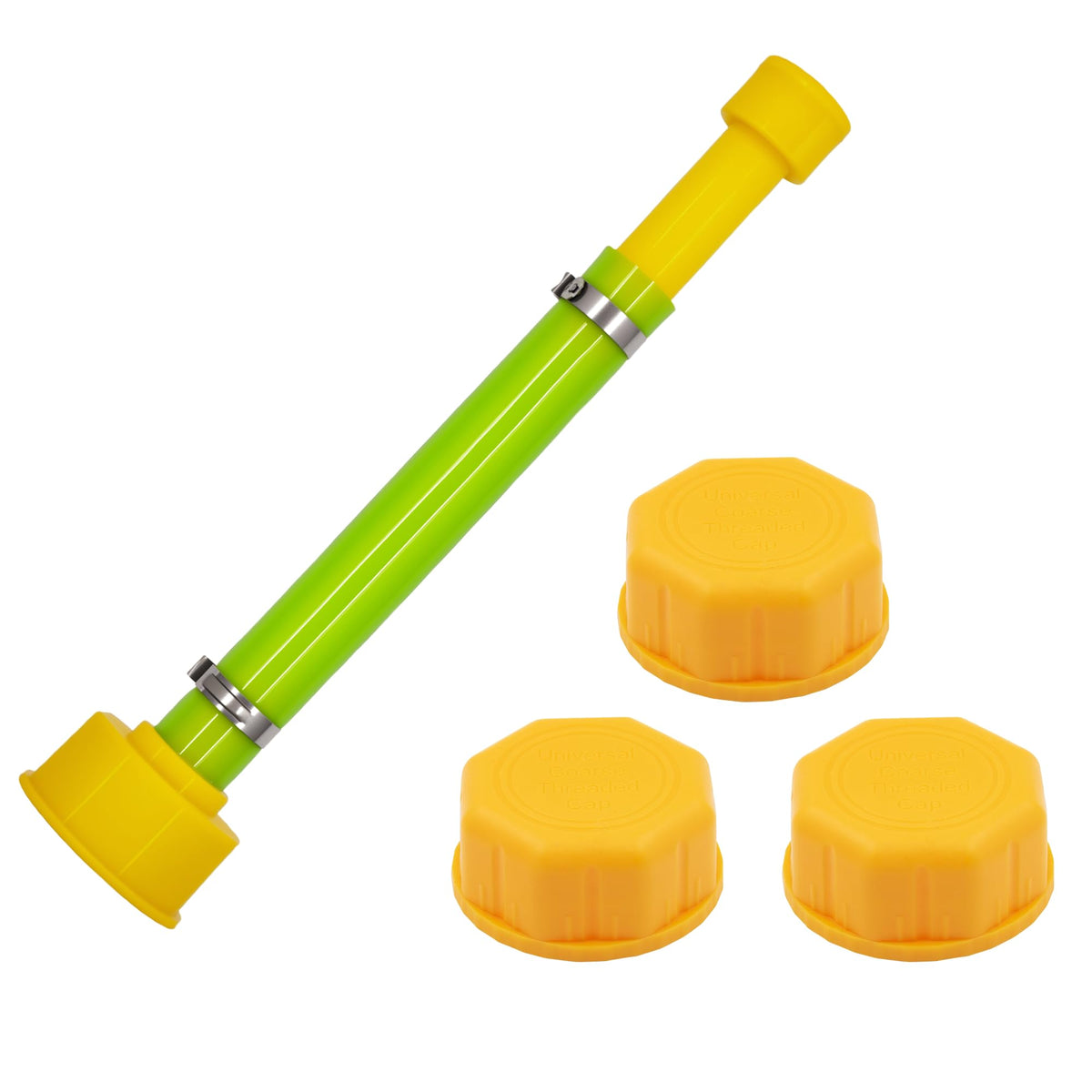 10'' Gas Can Spout Replacement Kit with Yellow Gas Caps K8859