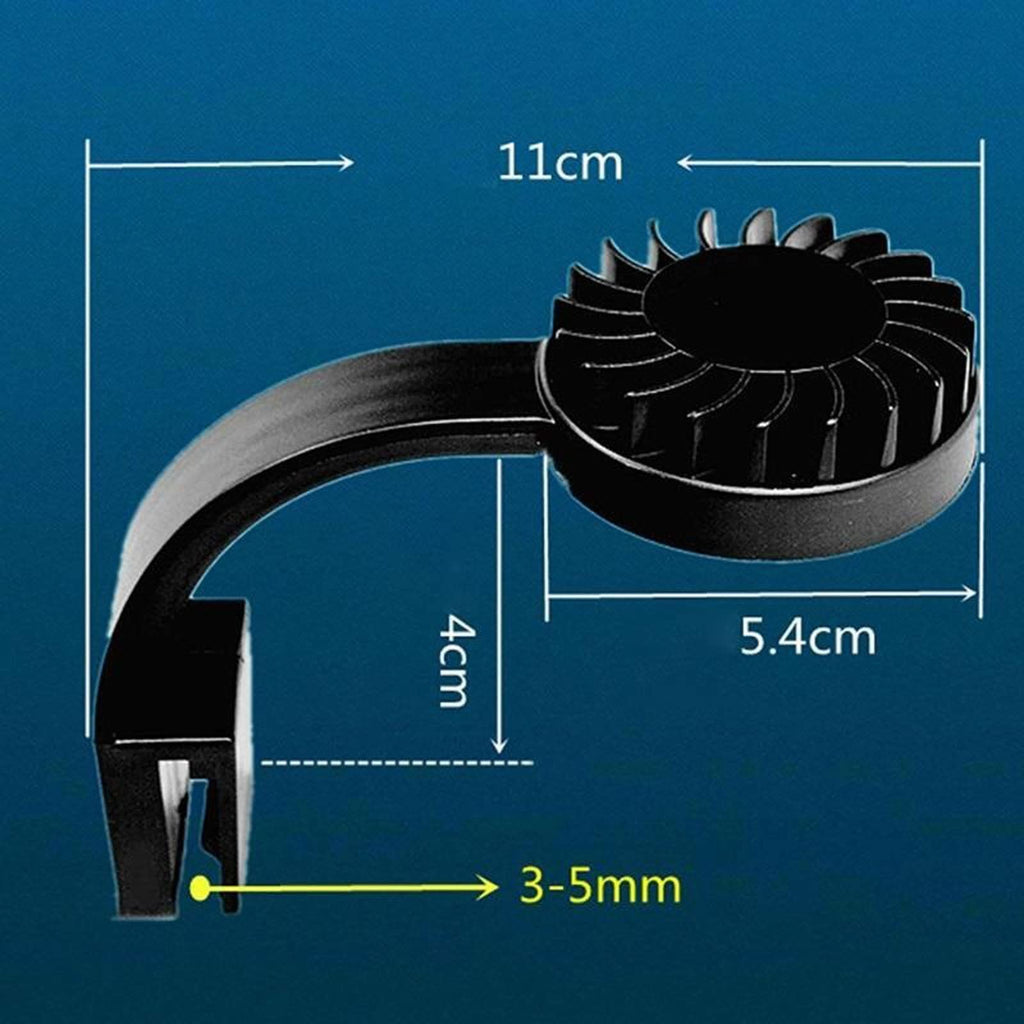 White USB Charging Clip-Type Mini Aquarium Light X640971