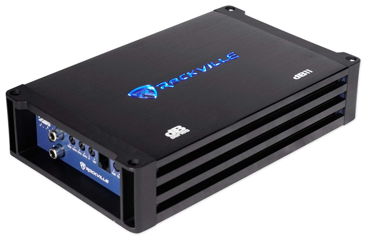 Dual 8" Loaded Car Subwoofer Enclosure with Amp B8821