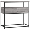 Brown Oak Look Console Table with 2 Drawers and 1 Shelf I558651