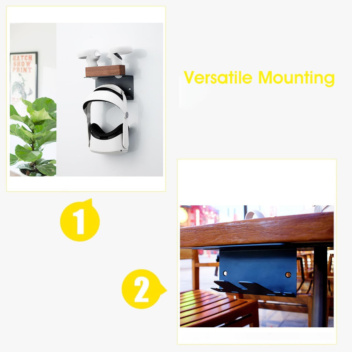 VR Headset Wall Mount Storage Stand Holder Hook R99584