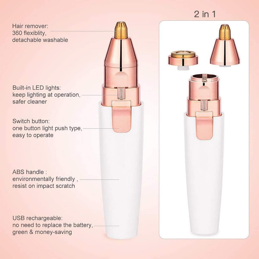 2 in 1 Rechargeable Eyebrow Trimmer U78604