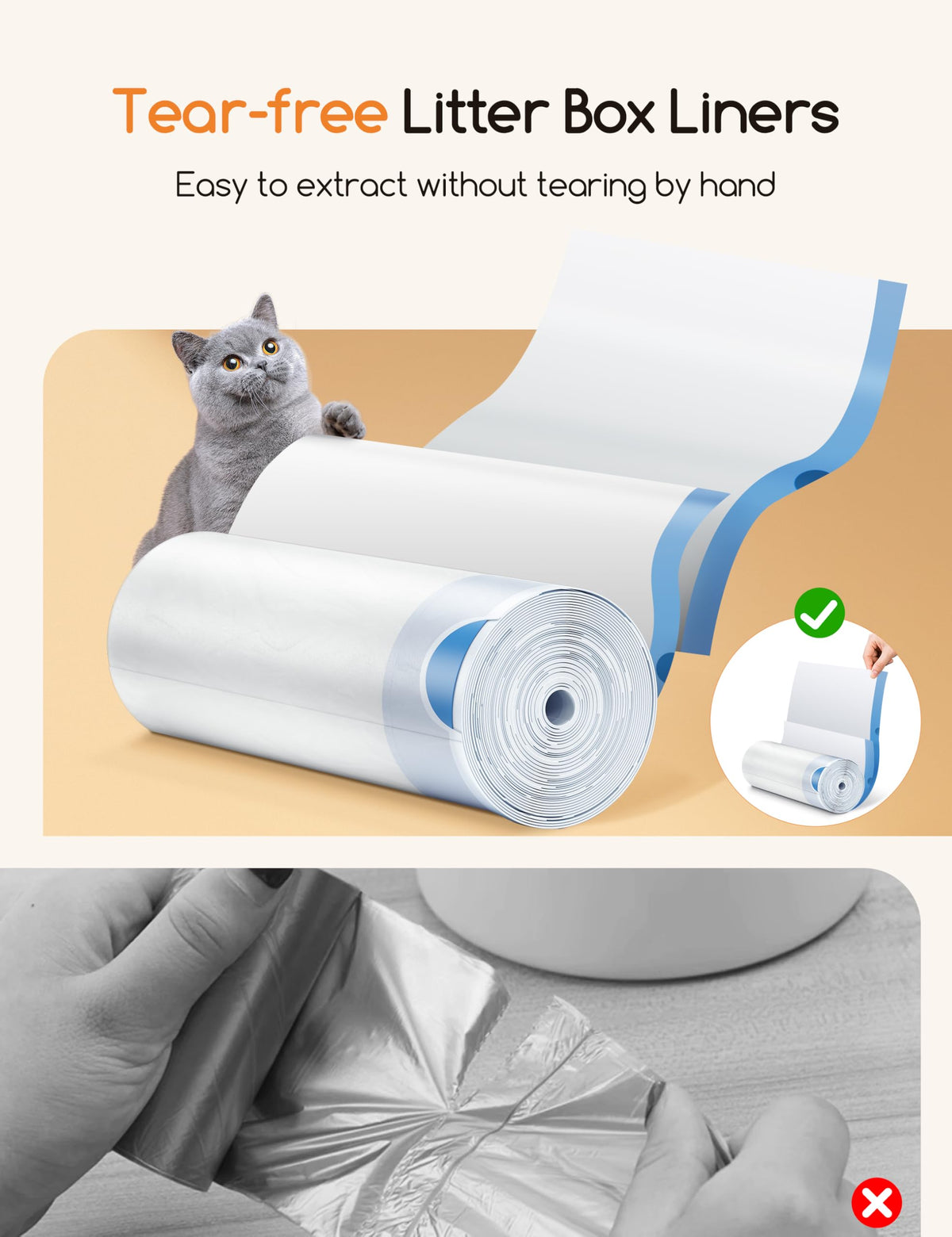 Cat Litter Box Liners Heavy Duty S969