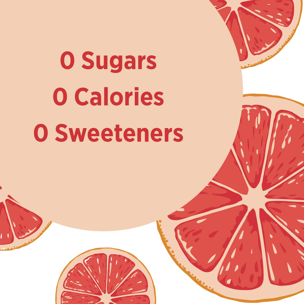 Sparkling Water, Red Ruby Grapefruit, 16.9 Fl Oz, Pack of 8 J240968