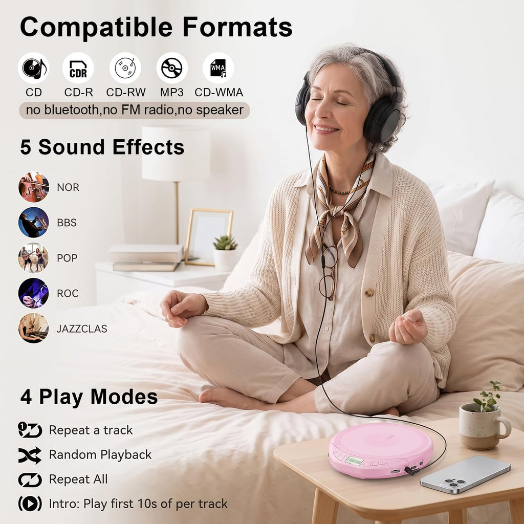 Portable CD Player with Earphones U9141