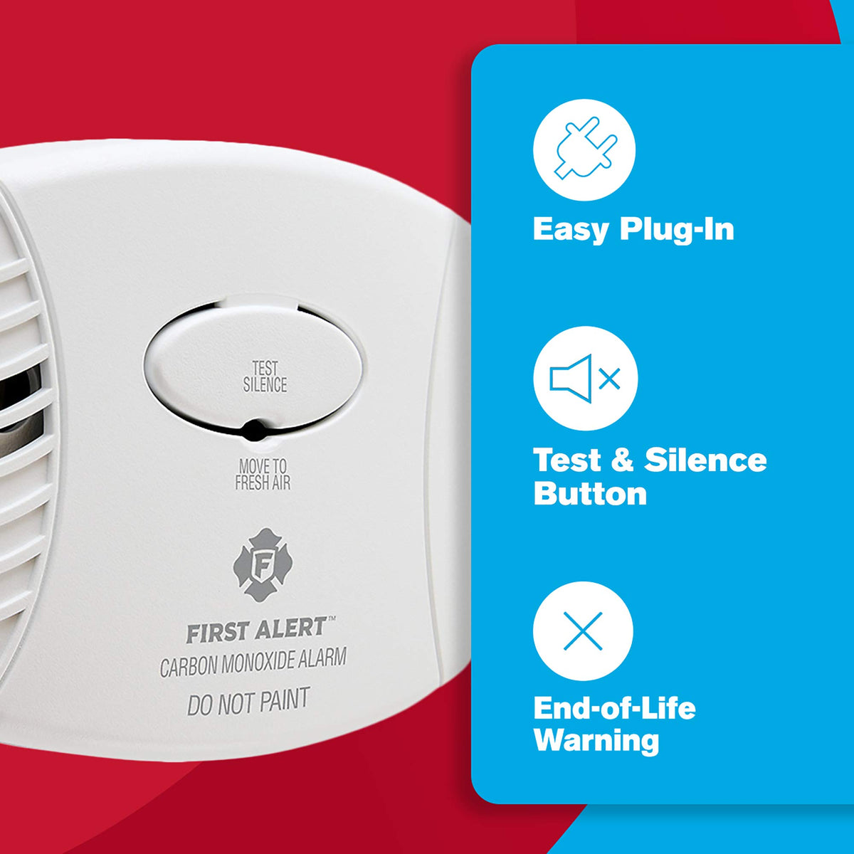 Plug in Carbon Monoxide Alarm J8308
