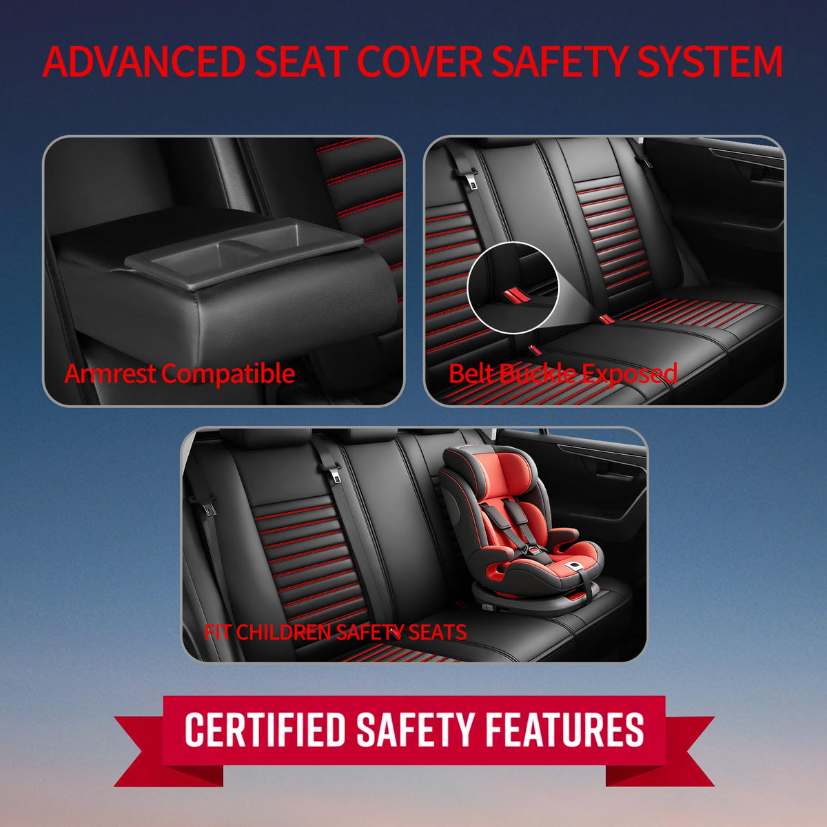 Car Seat Covers Full Set 5 Seat P398