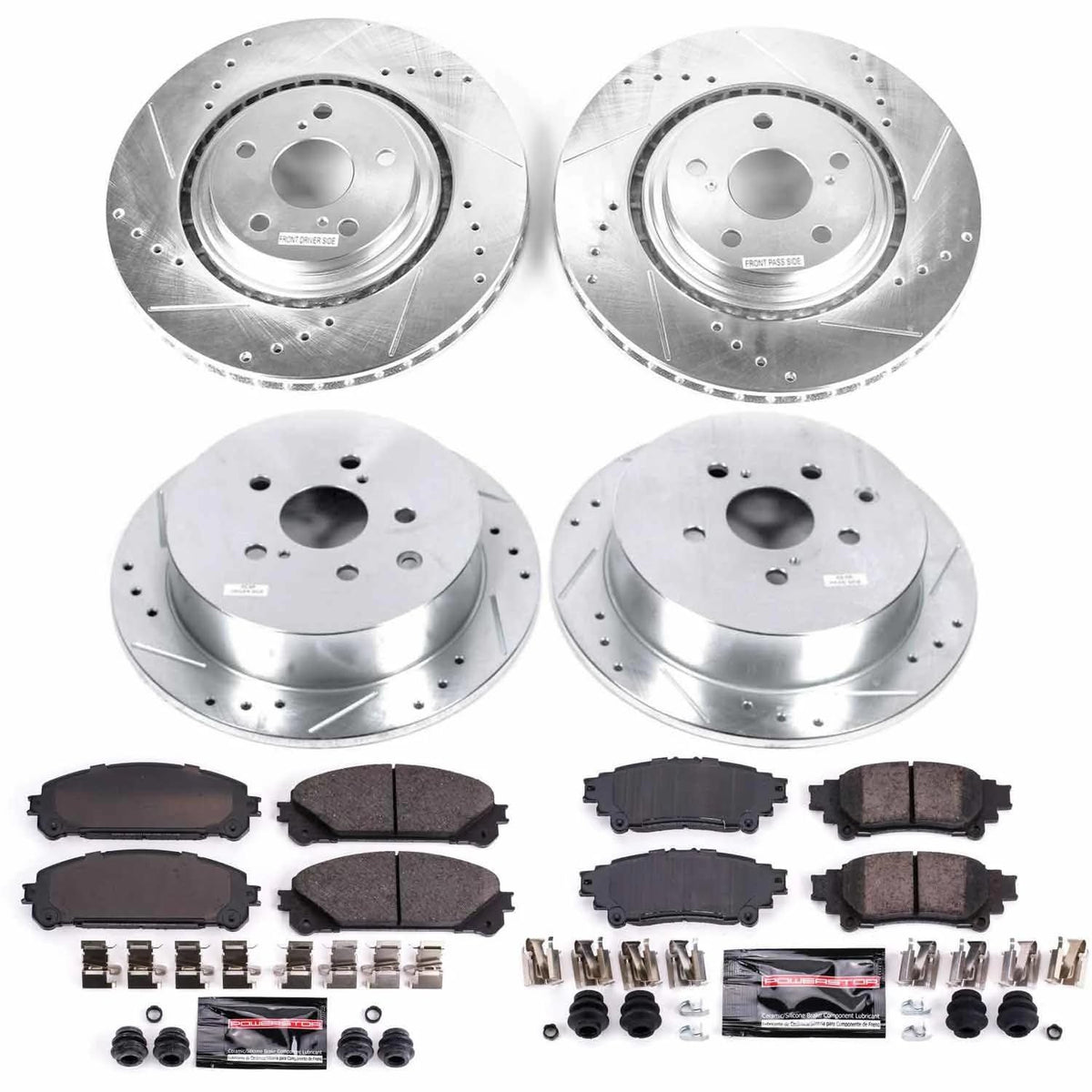 Brake Pad & Rotor Kit Front & Rear L8749