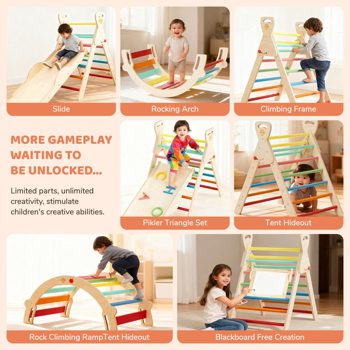 Montessori Toddler Climbing Toys Indoor Y5202