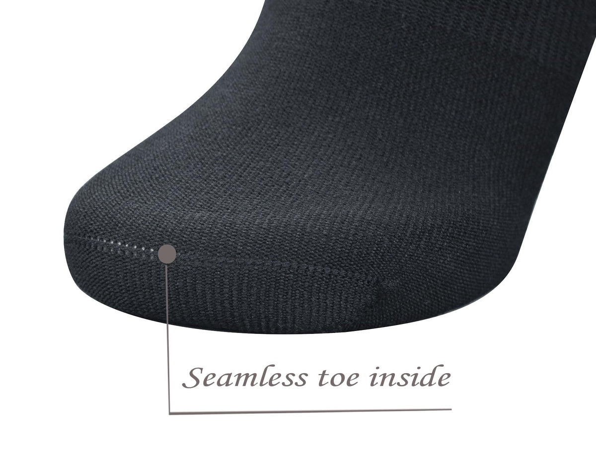 Men's 5-Pack Diabetic Low Cut Socks with Arch Support X49480