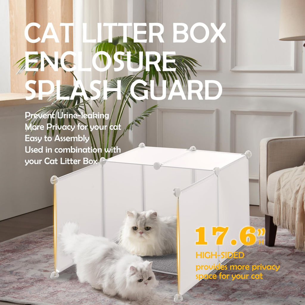Cat Litter Box Enclosure with Litter Mat E854522