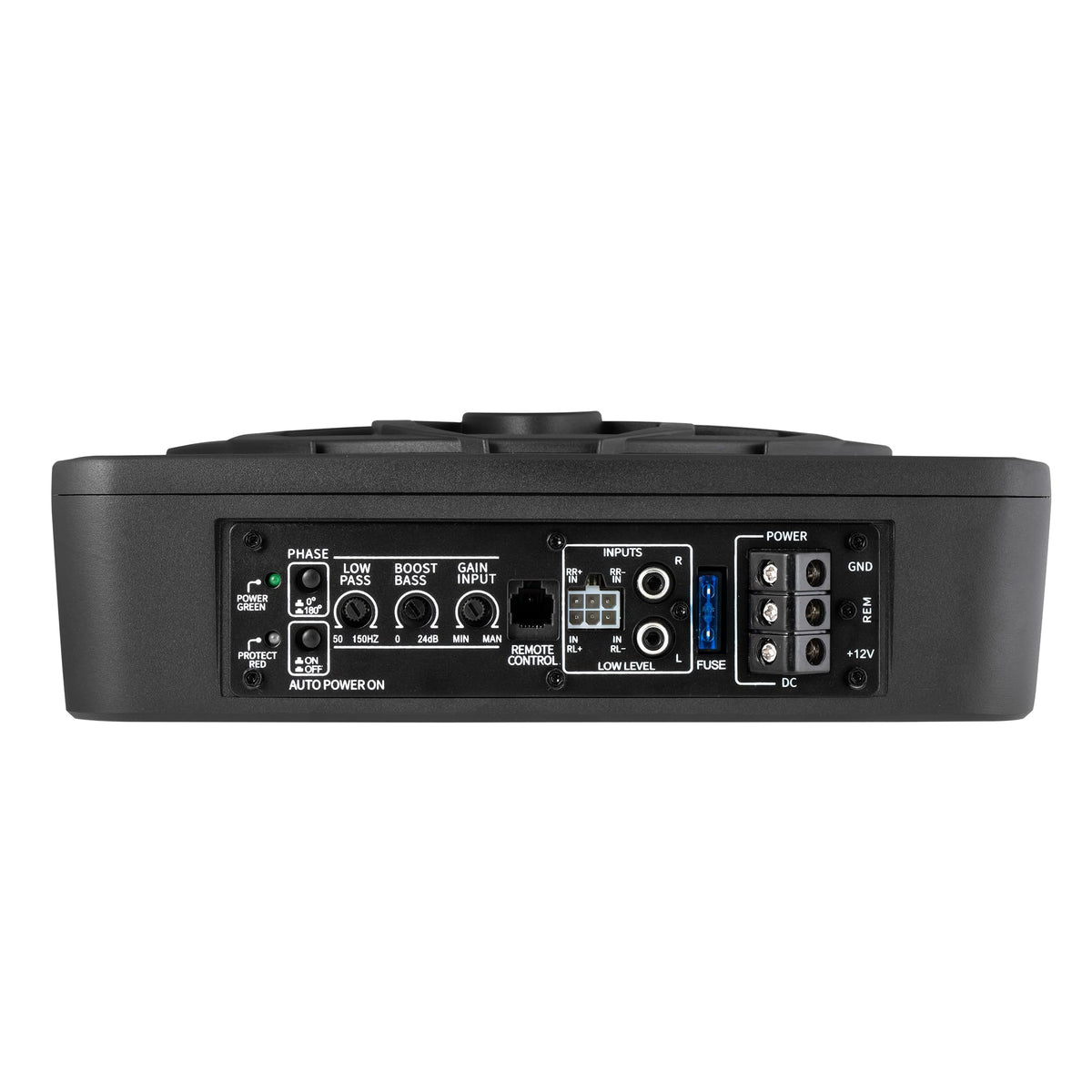 10" Inch Low Profile Underseat Car Subwoofer with Built in Amplifier D236