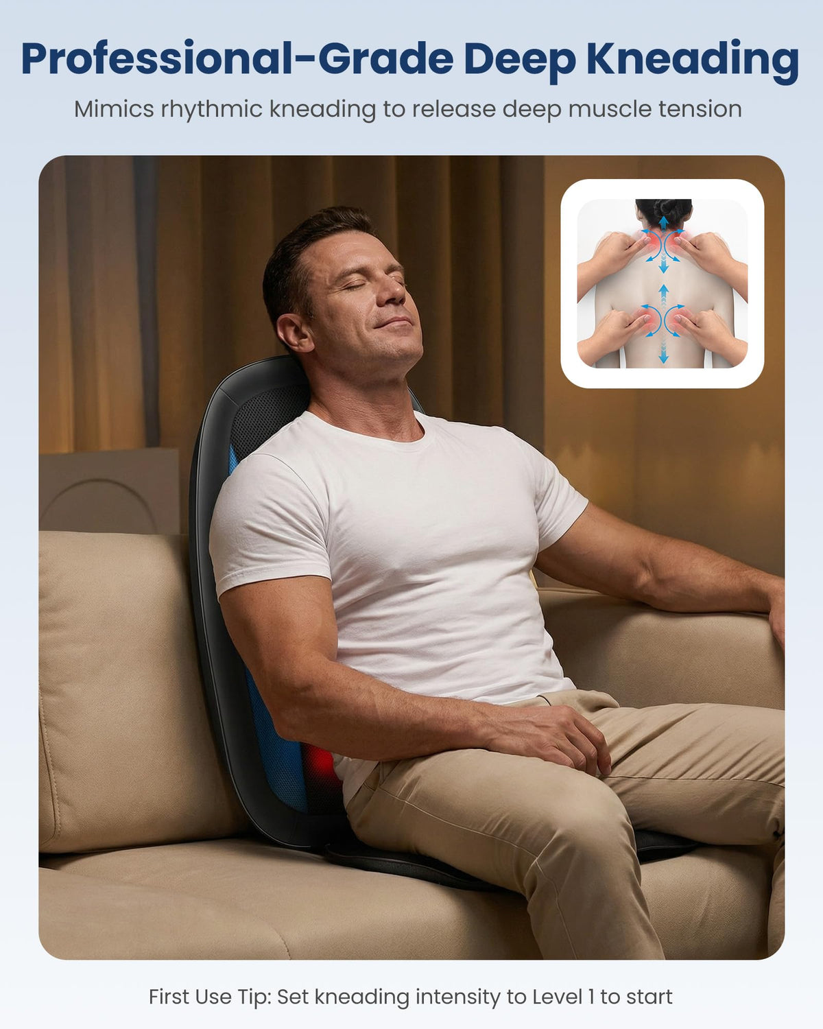 Shiatsu Back Massager with Heat Y4943