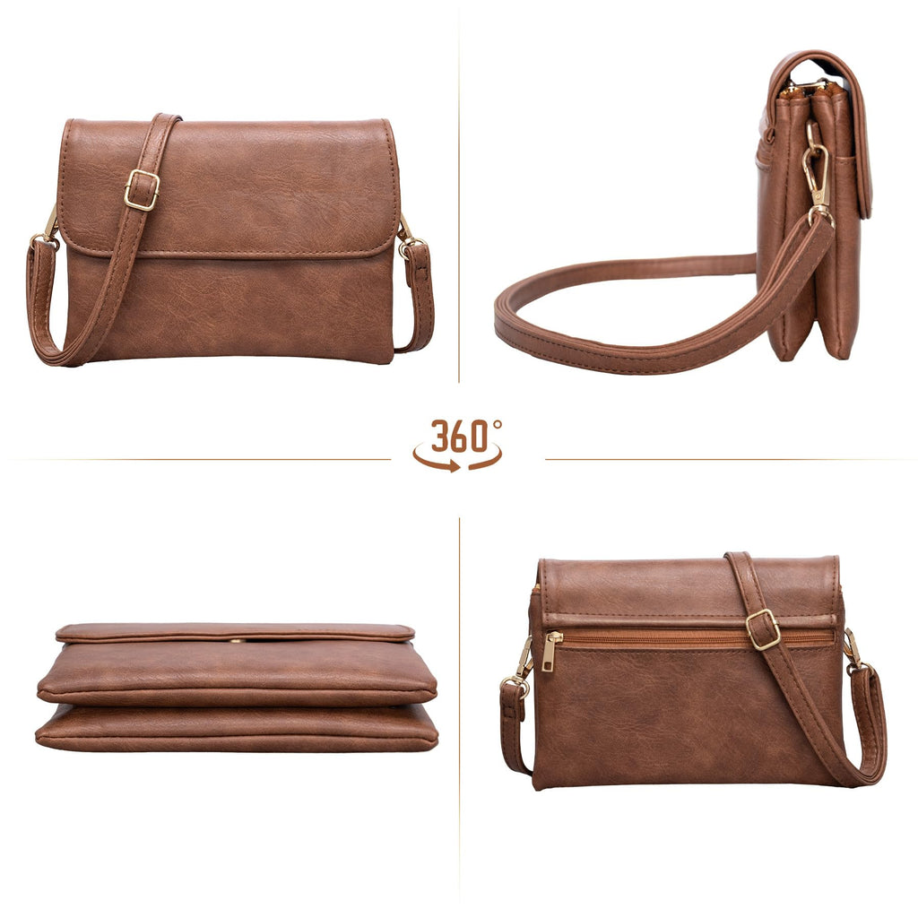 Small Crossbody Bags Vegan Leather Cell Phone Purse P4232