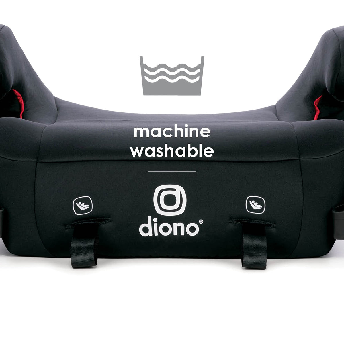 Black Backless Belt-Positioning Booster Car Seat D563
