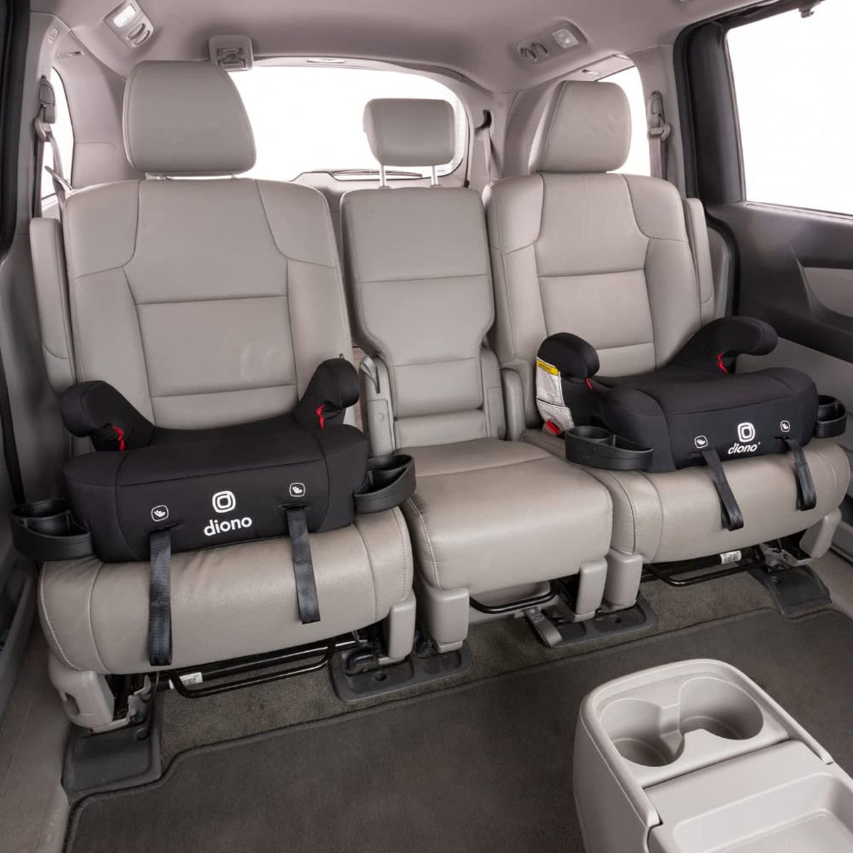 Black Backless Belt-Positioning Booster Car Seat D563