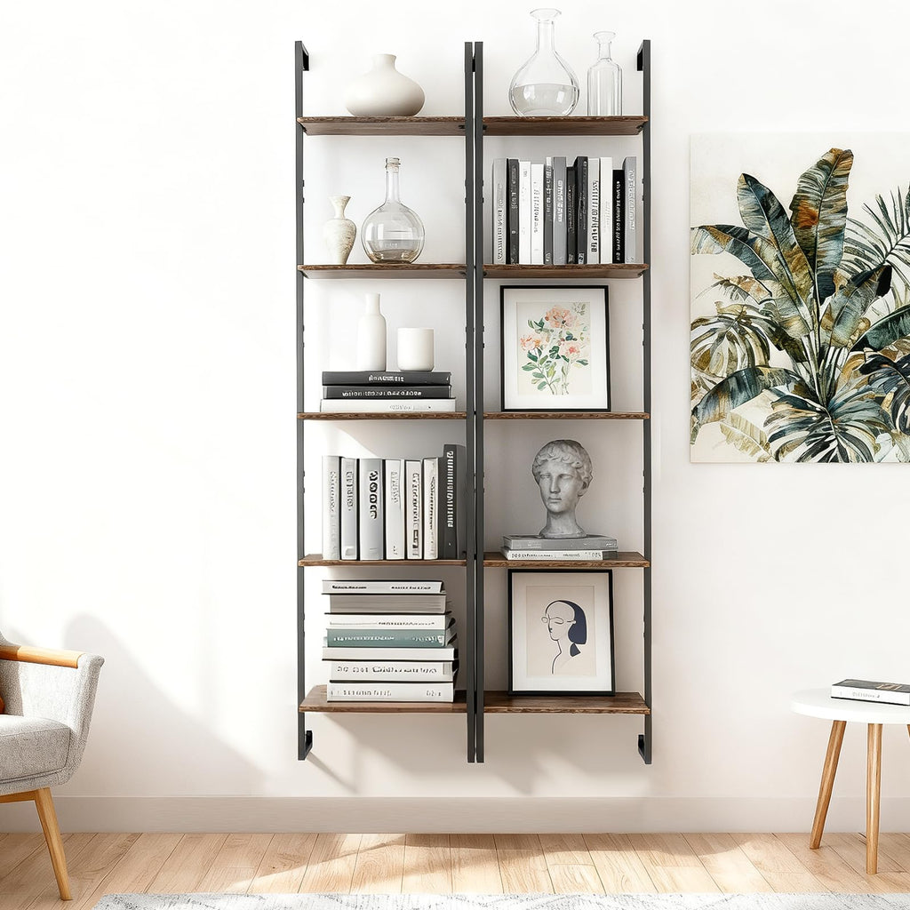 5 Tier Wall Mounted Bookshelf H131
