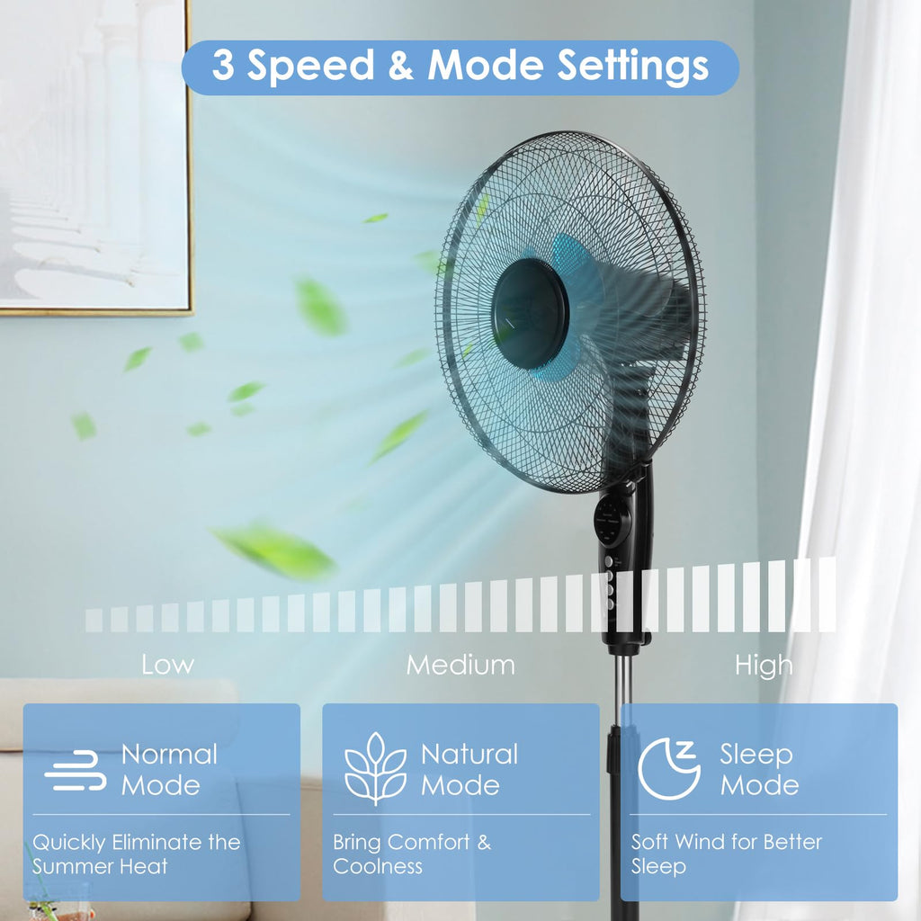 16” Pedestal Fan with 3-Speed Digital Control P631436