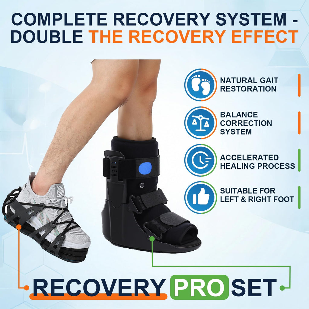 Inflatable Air Cam Walker Fracture Boot with Adjustable Shoe Lift J175603
