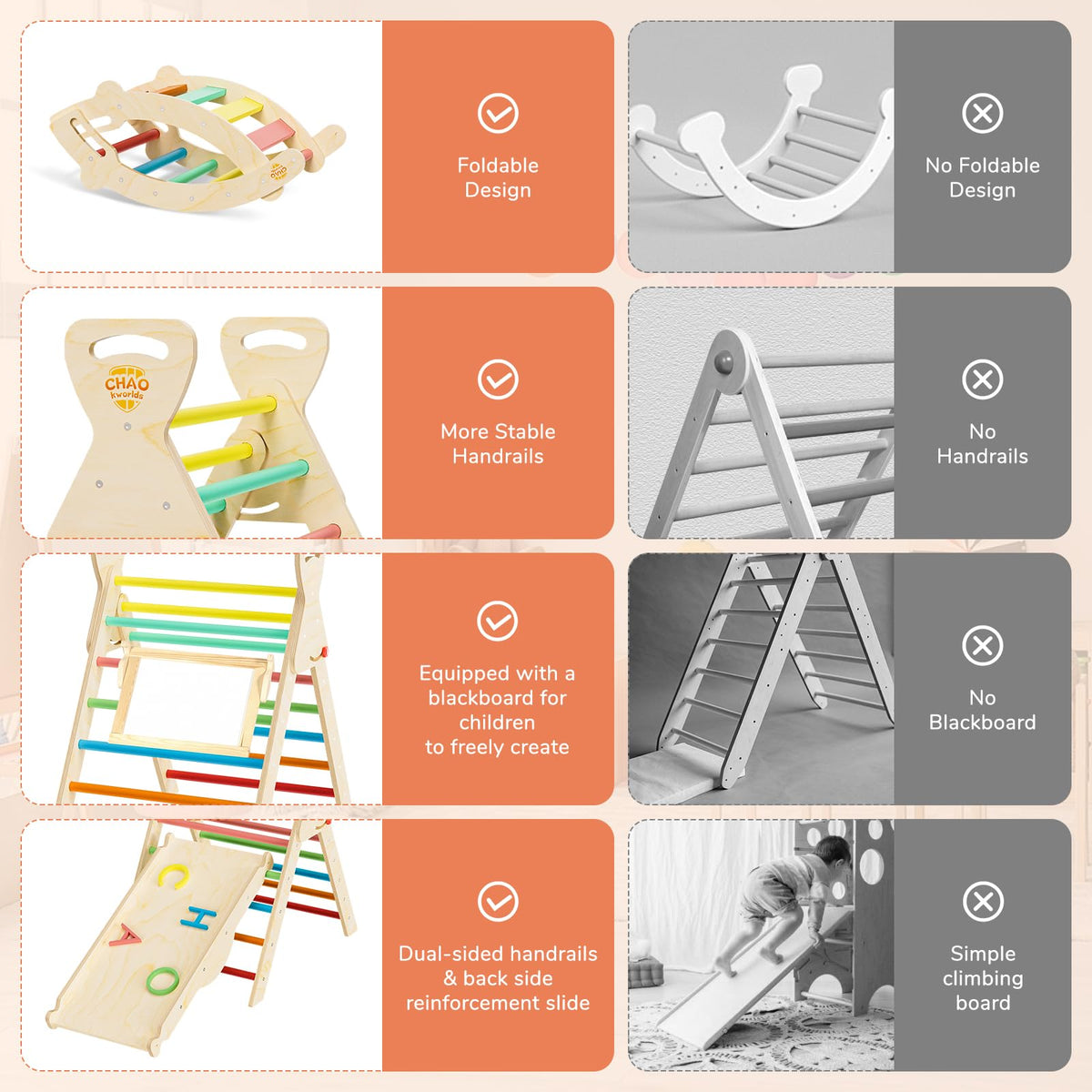 Montessori Toddler Climbing Toys Indoor Y5202