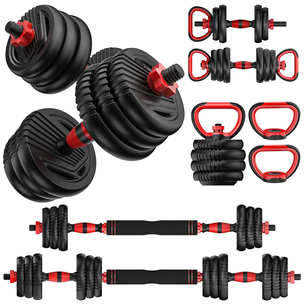 Adjustable Dumbbell Set 4 in 1 Free Weights T3393