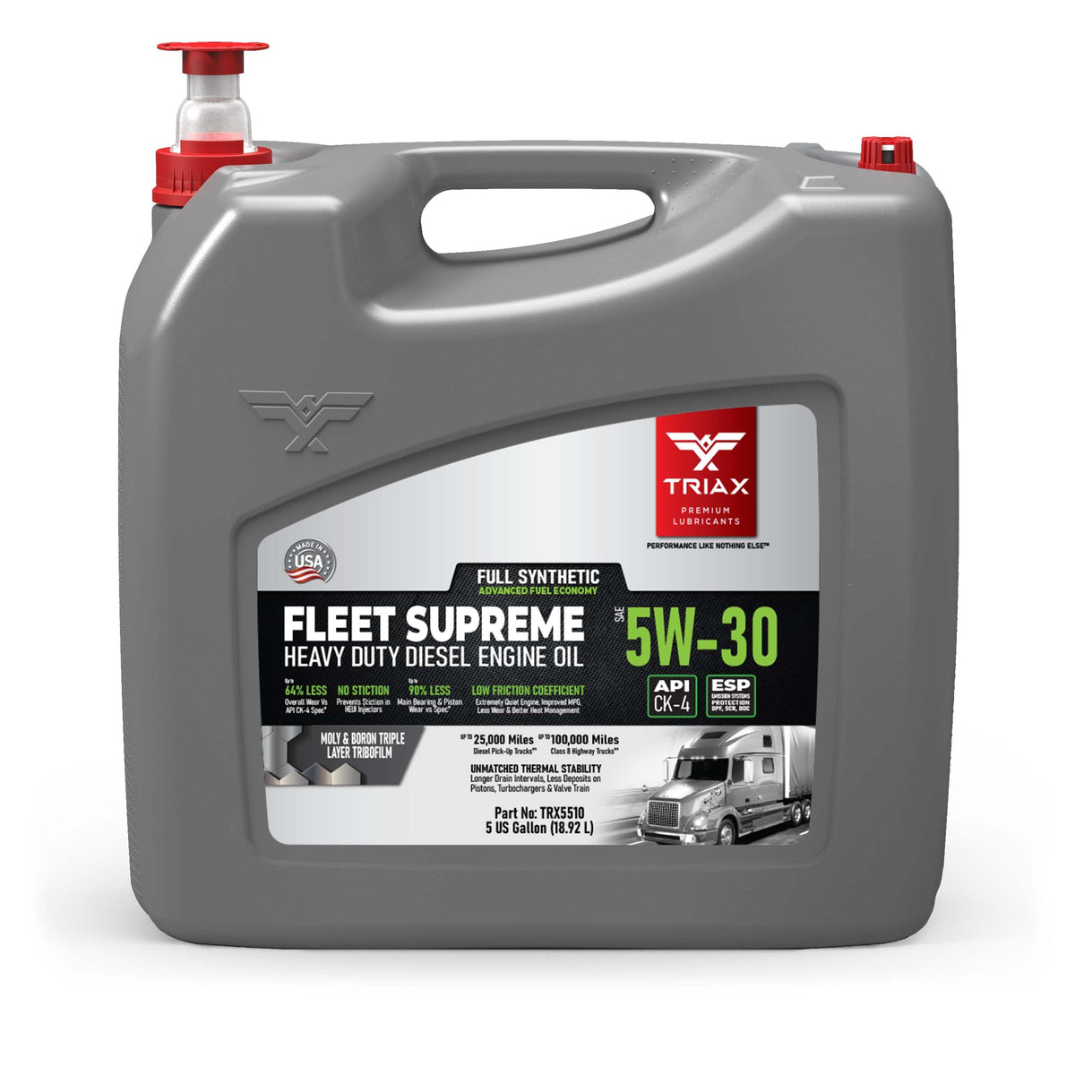 5W-30 Full Synthetic Diesel Engine Oil 5 Gallon A3052